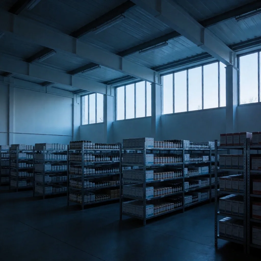 Inside the VitaBritain dispatch facility in Kensington London