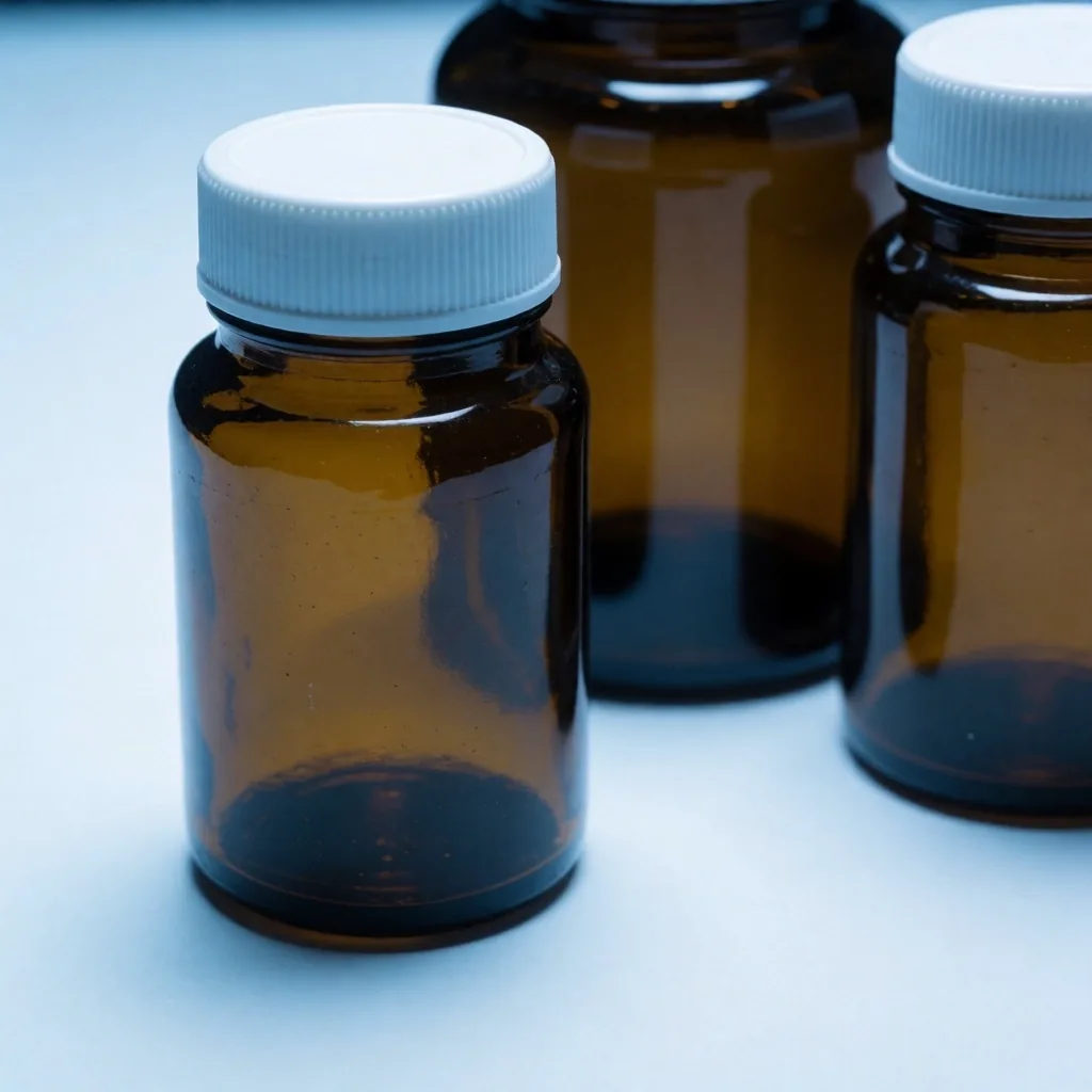 VitaBritain supplement bottles in a clinical setting